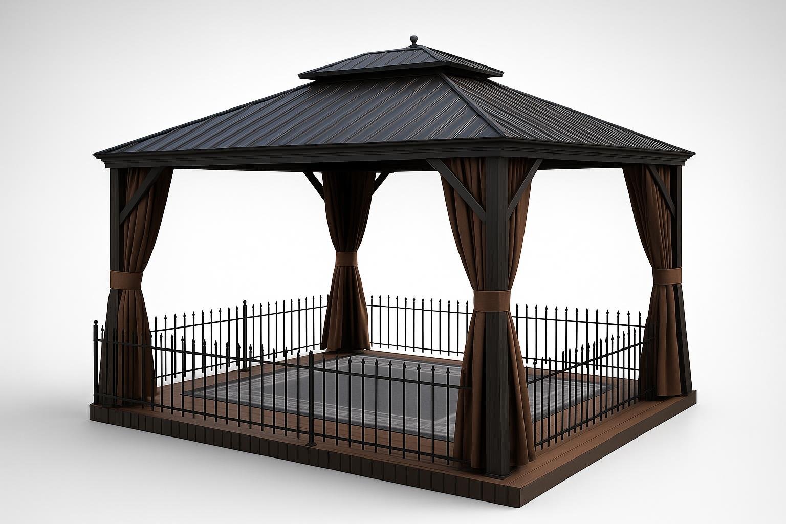 Gazebo PURPLE LEAF 4,25 x 3 m, occasione su Amazon per un’area pranzo in giardino elegante