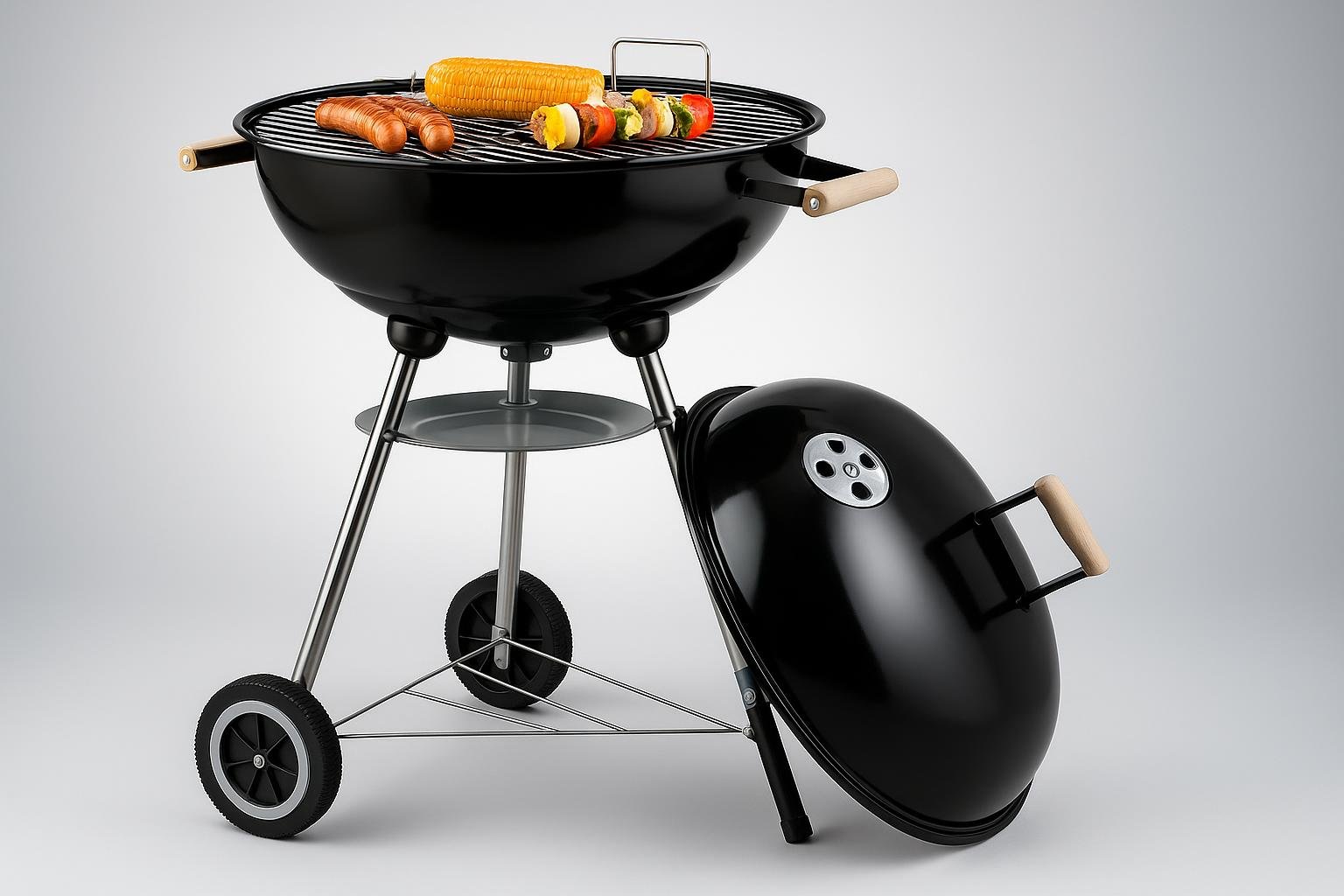 Barbecue a sfera Relaxdays Ø 44 cm, occasione perfetta per grigliate in giardino