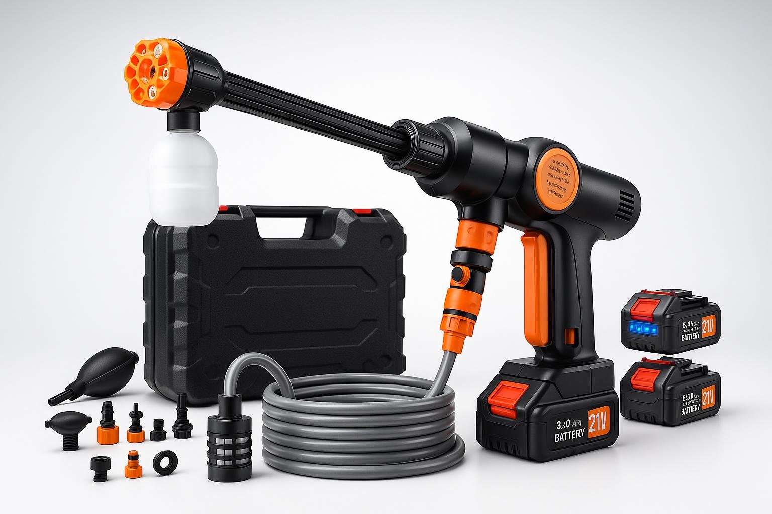 Idropulitrice portatile a batteria, il modello ideale per pulire terrazzo e arredi da giardino in offerta su Amazon