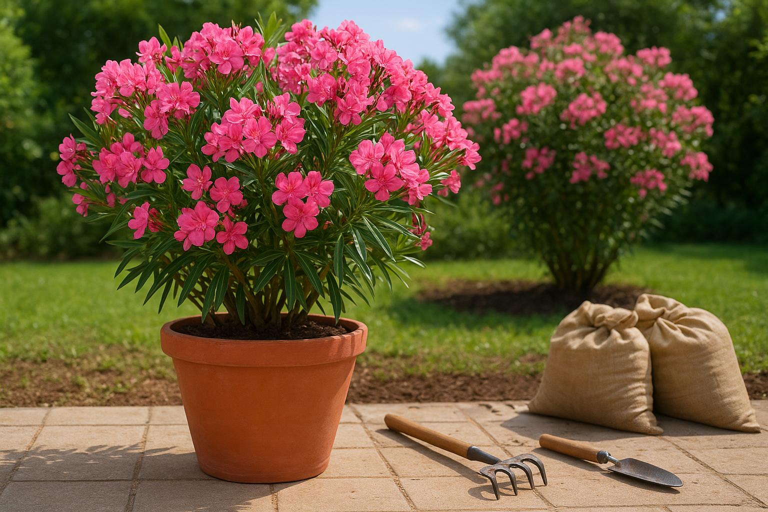 Oleandro in vaso e in giardino: come impostare correttamente la pianta a primavera