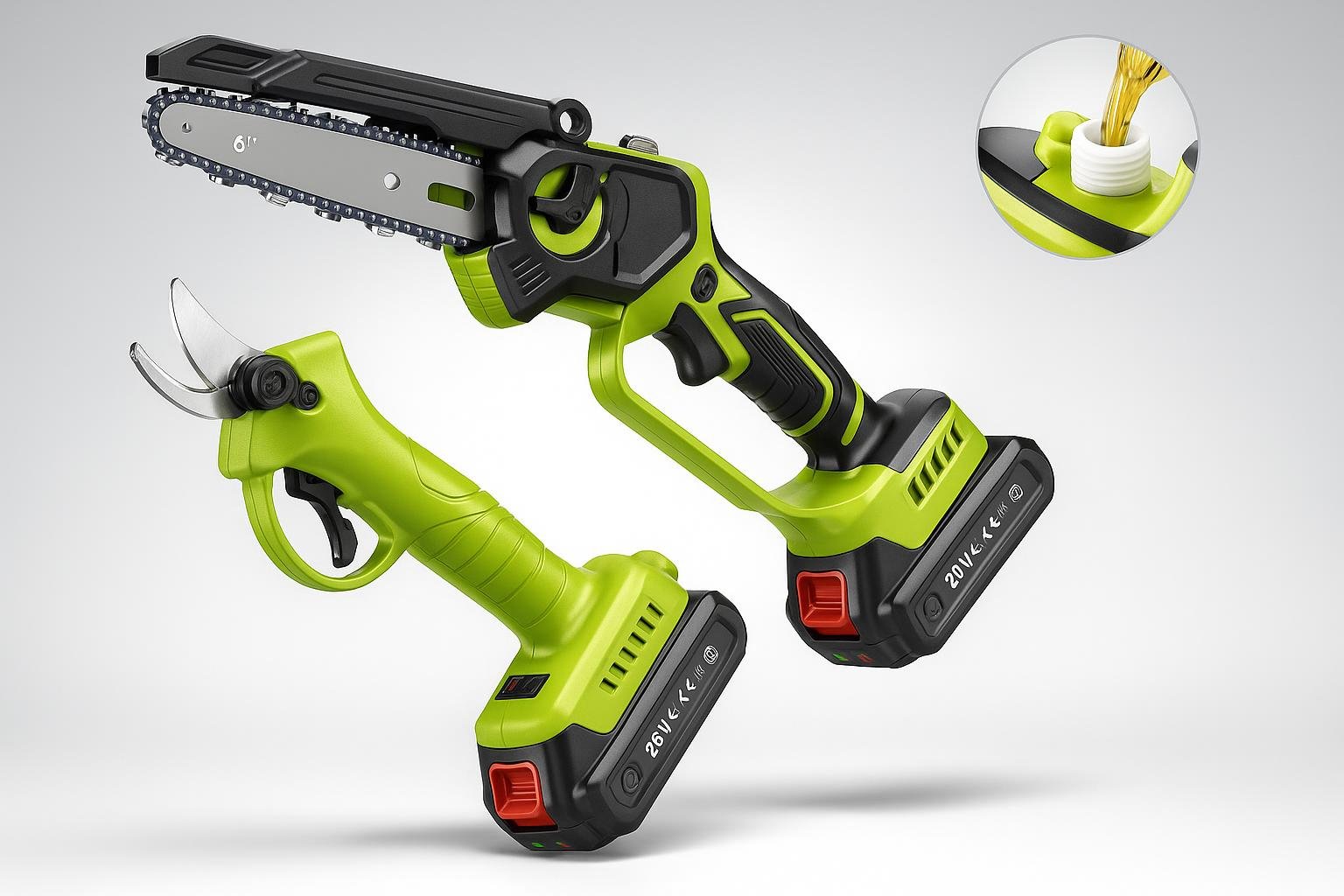 Kit Supstable mini motosega e forbici potatura in offerta su Amazon, il 2-in-1 per il giardino