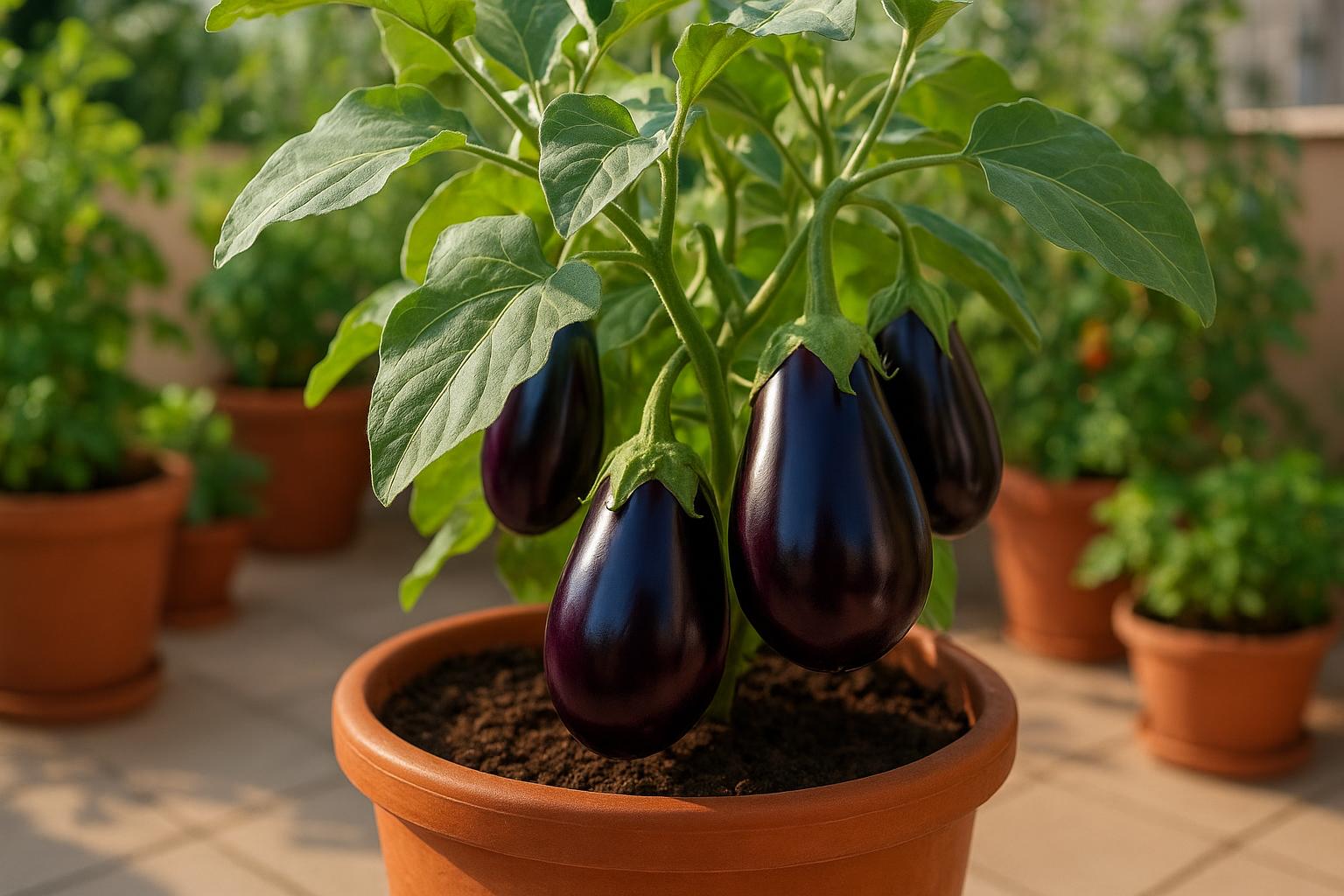 Melanzane in vaso sul terrazzo: come partire a fine aprile per un raccolto estivo abbondante