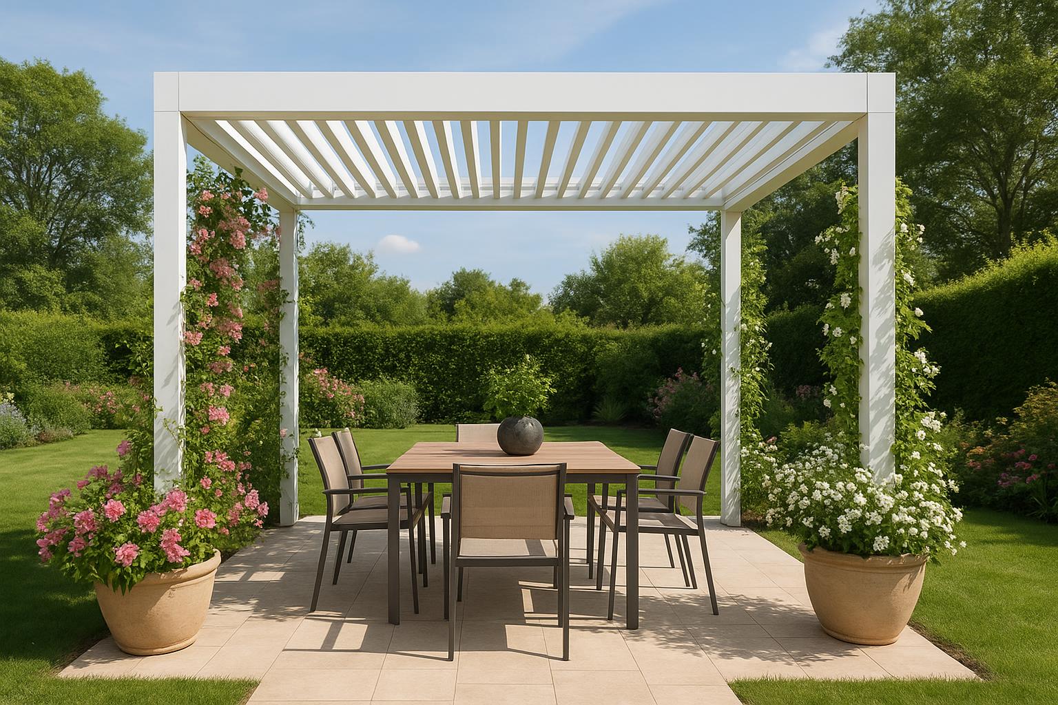 Pergola bioclimatica in giardino: pro e contro per vivere l’outdoor da aprile in poi