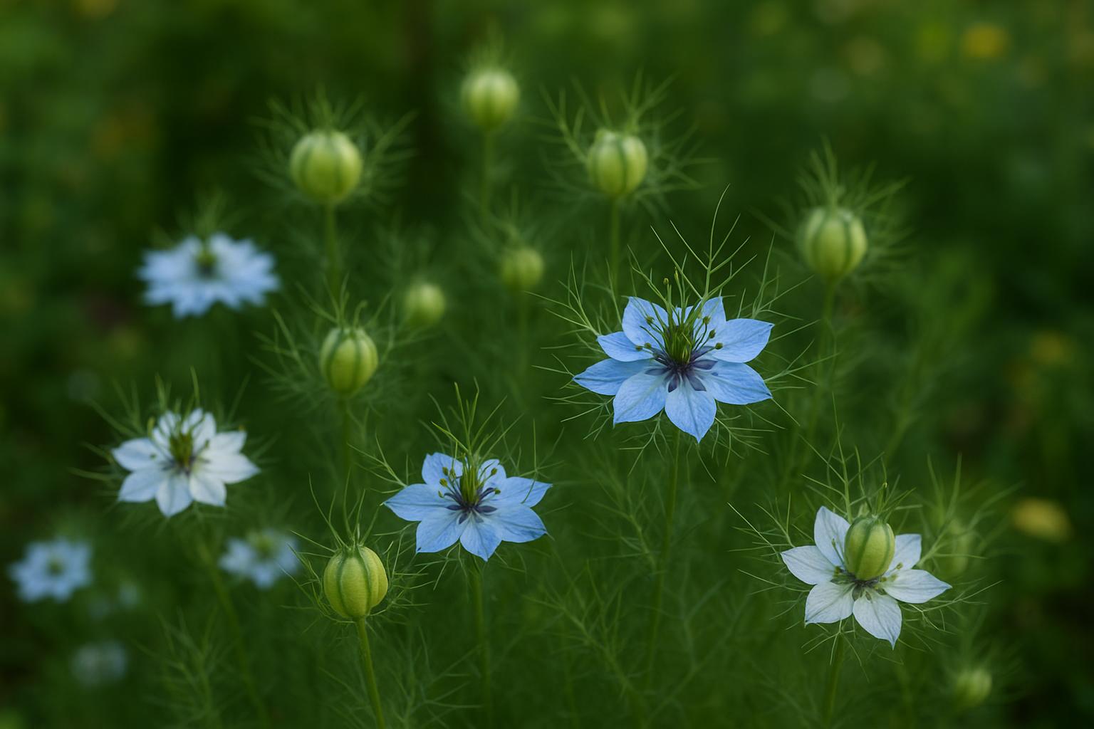 Nigella damascena (damigella in verde): come seminarla in giardino e usarla nei bouquet