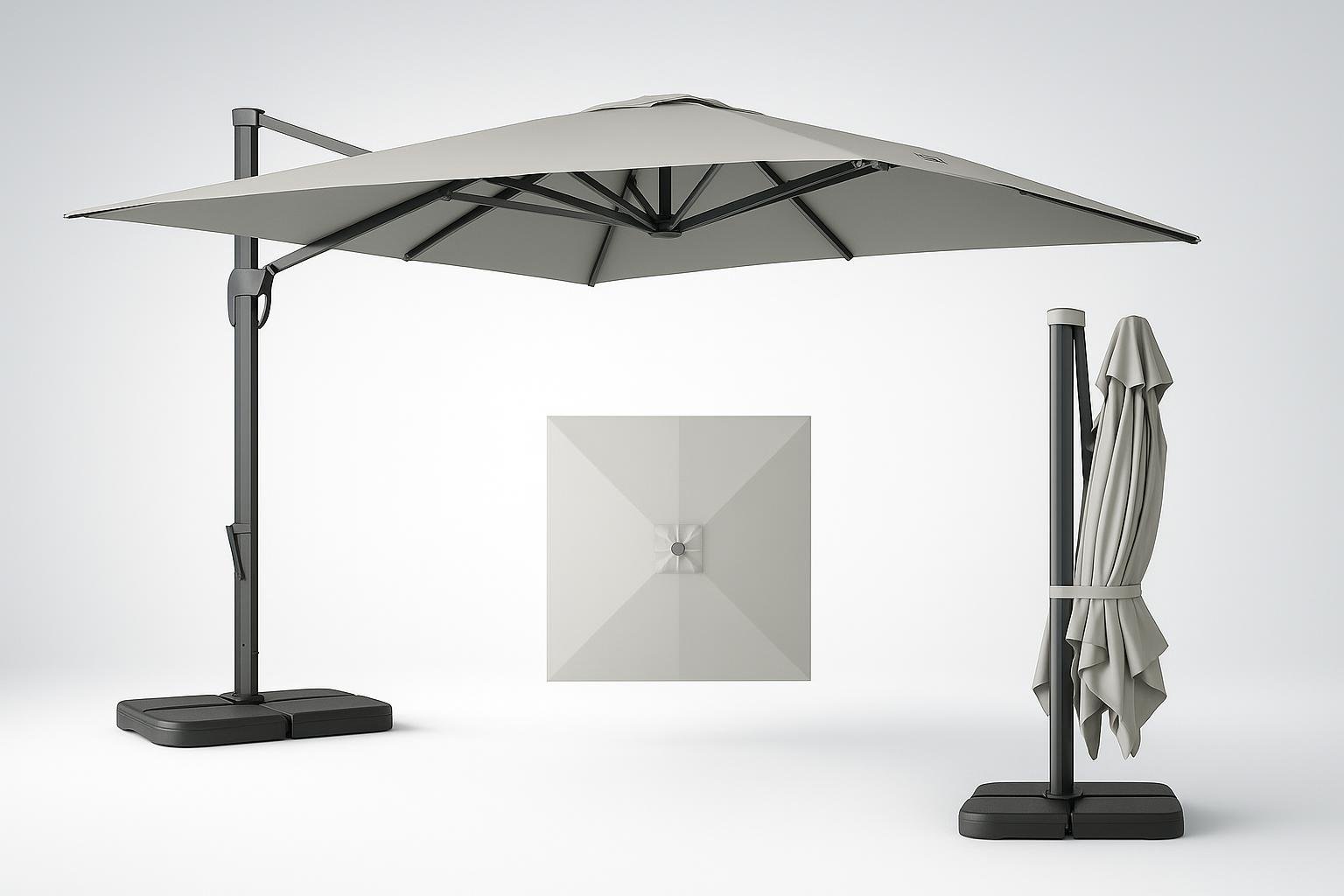 Outsunny ombrellone decentrato girevole, l’occasione Amazon per creare ombra in giardino