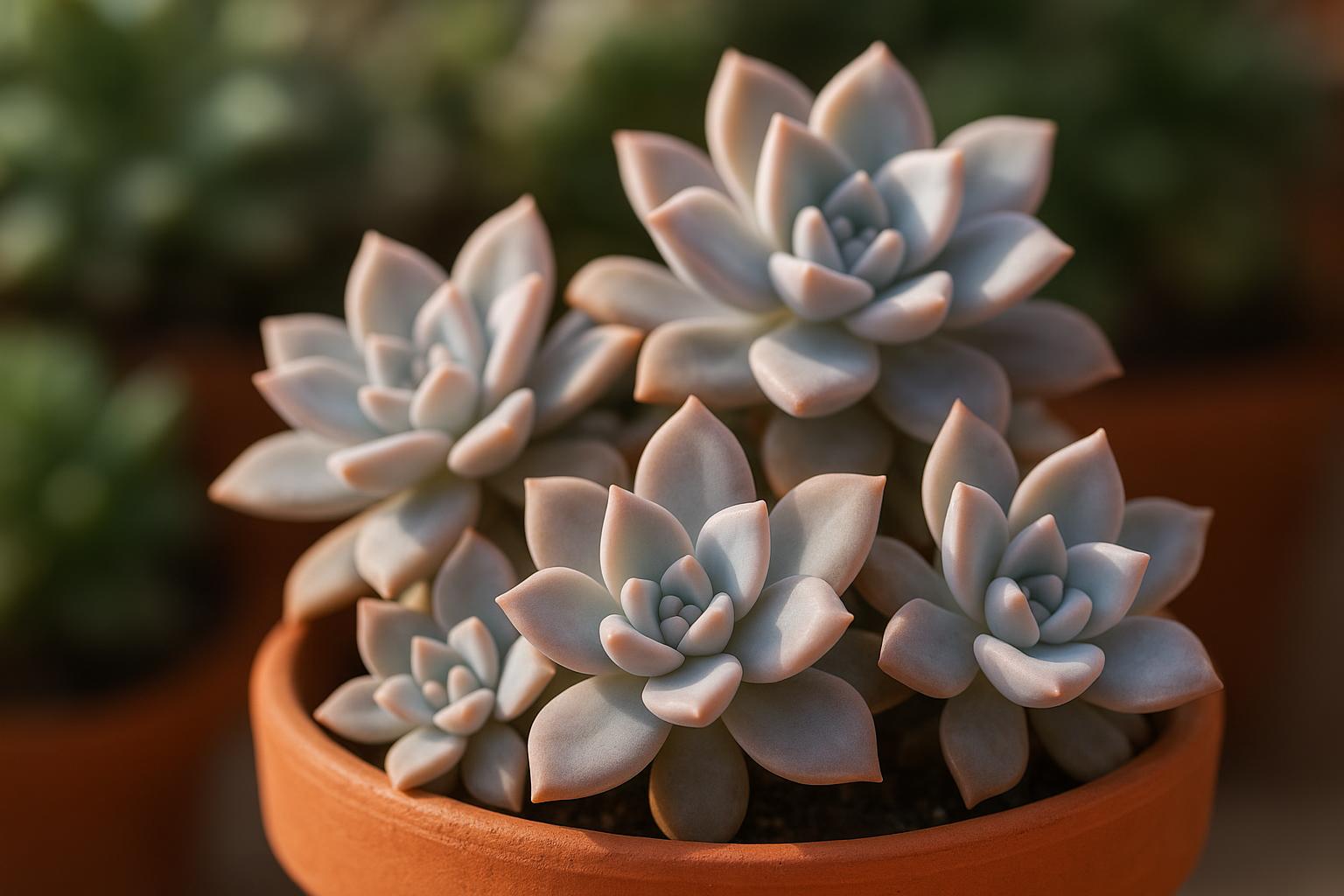 Graptopetalum paraguayense (pianta madreperla): coltivazione e talee di una succulenta resistente