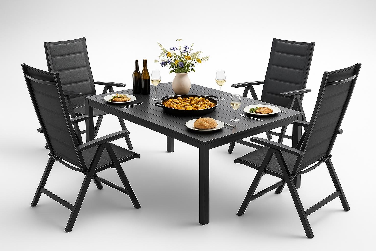 Set tavolo e sedie da giardino Devoko in super offerta su Amazon: la soluzione completa per i pranzi all’aperto di primavera