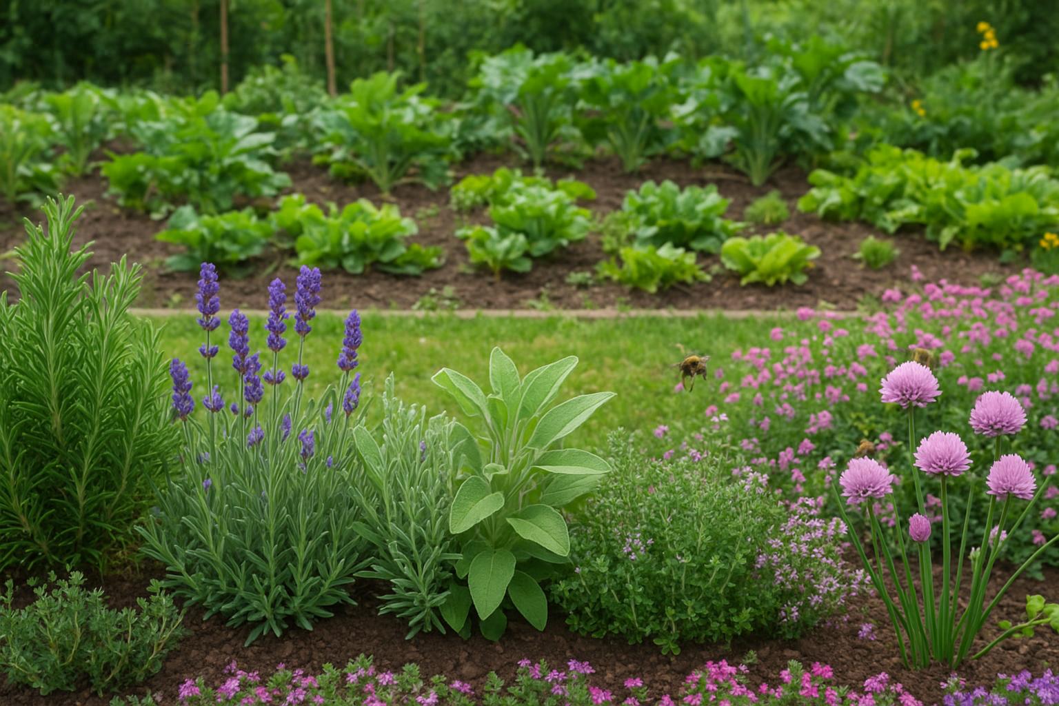 Piante da esterno per bordure aromatiche: creare un confine profumato tra giardino e orto ad aprile