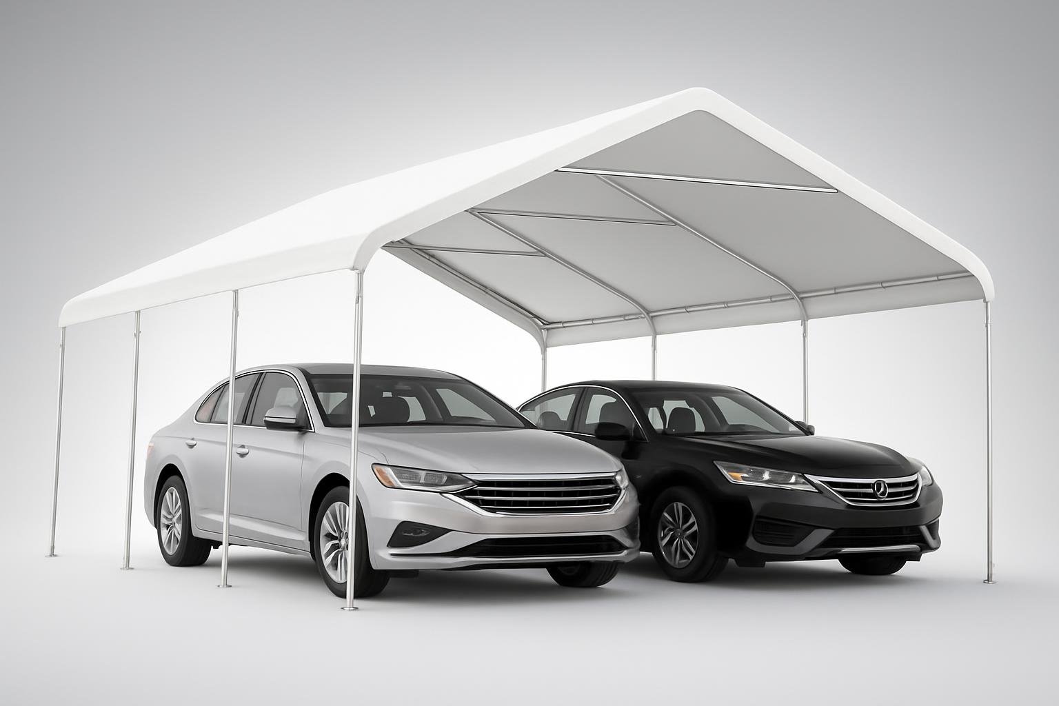 Garage auto Outsunny per esterno: una tettoia extra ampia per proteggere l’auto nel vialetto di casa