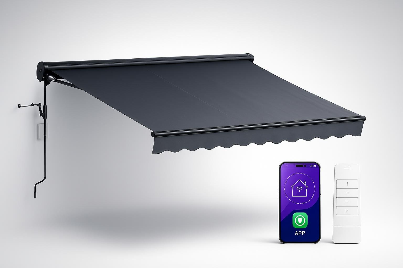 Tenda da sole blumfeldt CloudShade: ombra smart per terrazzi e giardini controllata da app