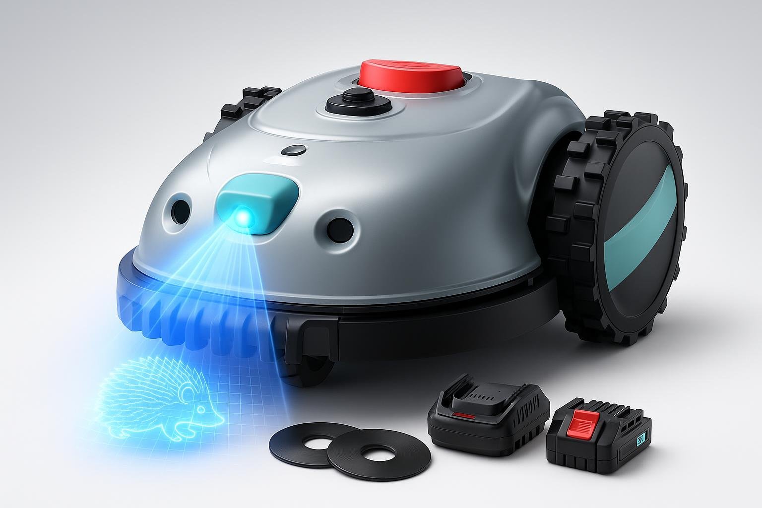 YARDCARE V100 robot tagliaerba compatto, soluzione ideale per piccoli giardini di città