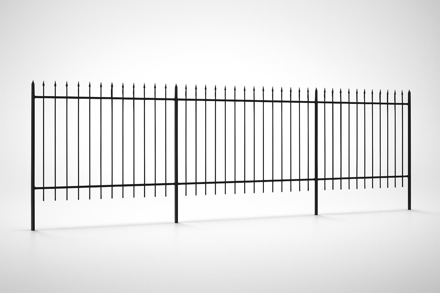 Recinzione da giardino vidaXL con punta a lancia, soluzione decorativa per proteggere aiuole e orto