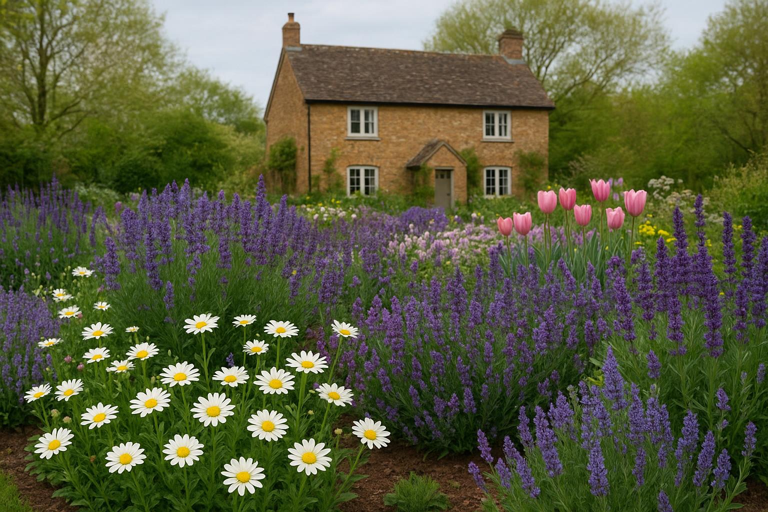Fiori per giardini di campagna ad aprile: specie rustiche che tollerano poca manutenzione