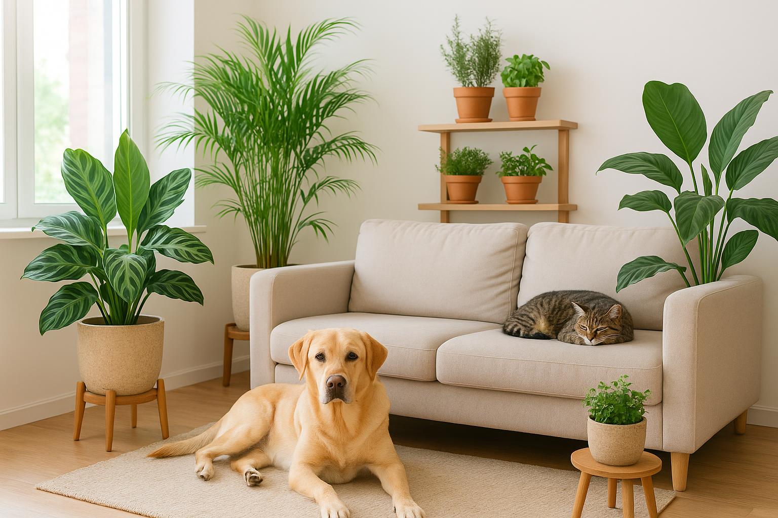 Piante da interno per chi ha animali domestici: specie ornamentali sicure per cani e gatti