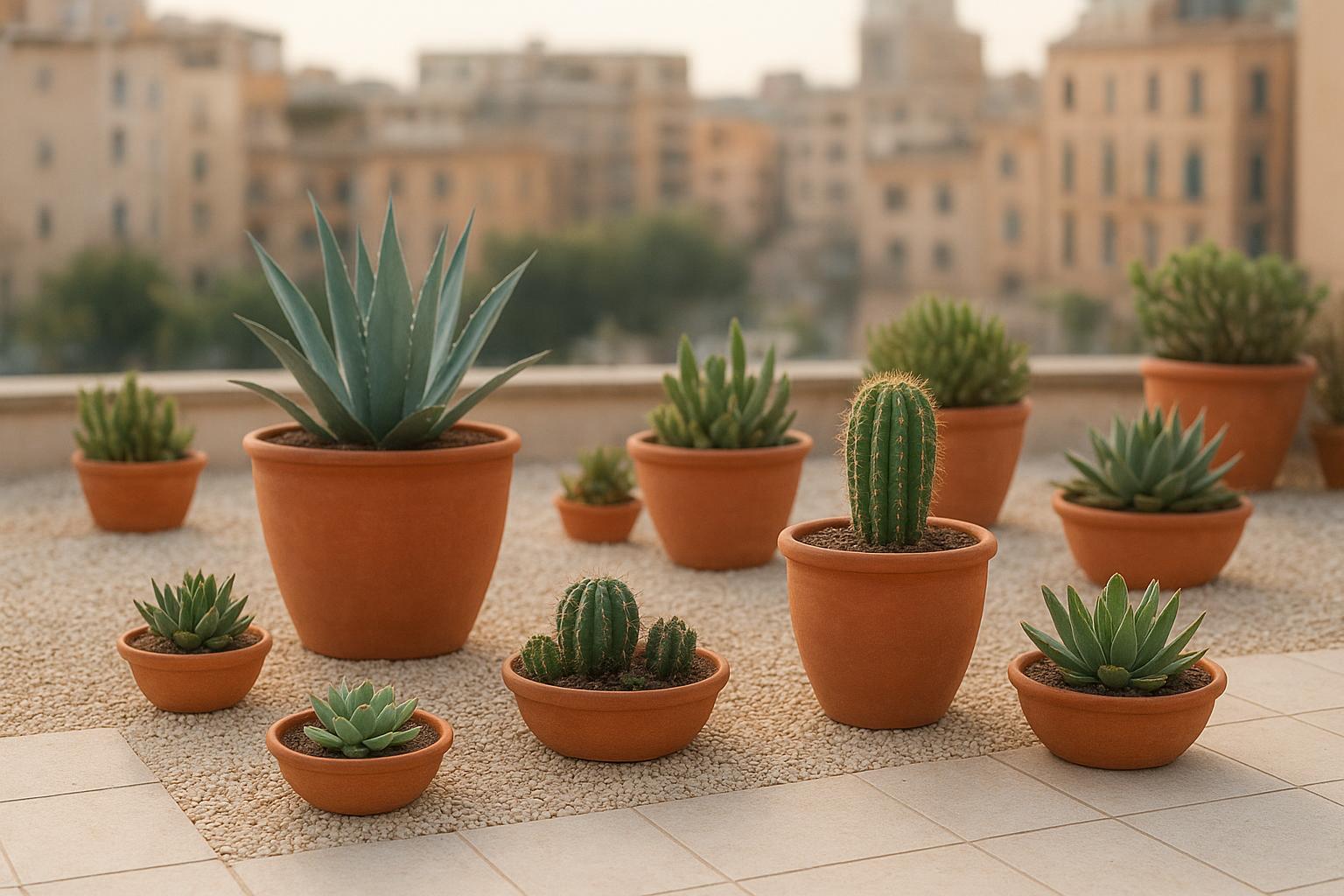 Piante grasse sul terrazzo di città ad aprile: come creare un angolo desertico a bassa manutenzione