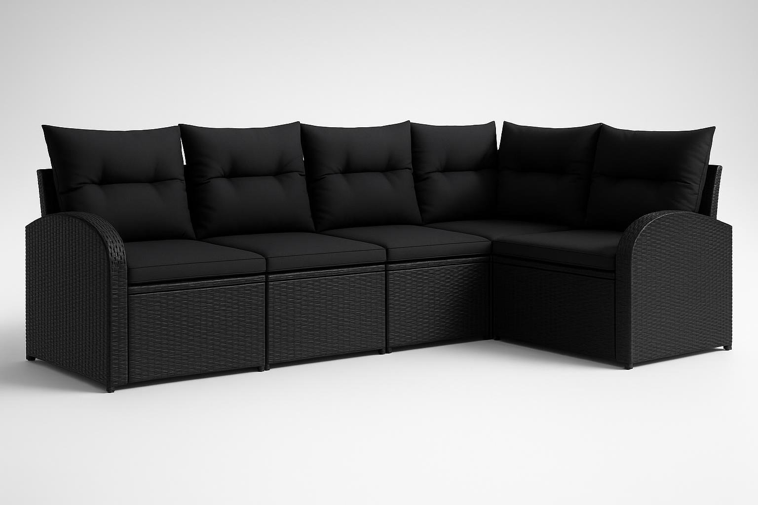 Un angolo pranzo elegante in giardino con il set divani vidaXL: idee di arredo per aprile