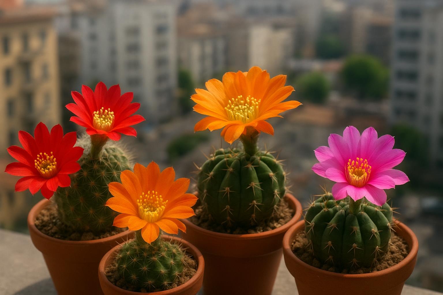 Rebutia e Gymnocalycium: piccoli cactus da fiore perfetti per balconi di maggio