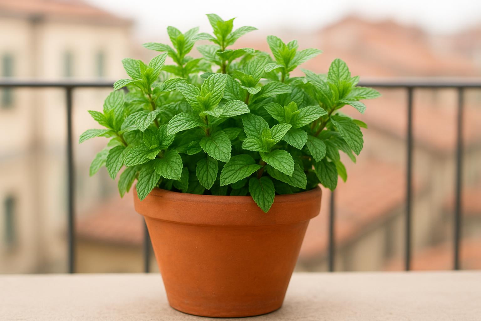 Menta piperita sul balcone: come coltivarla in vaso per avere foglie fresche tutta l’estate