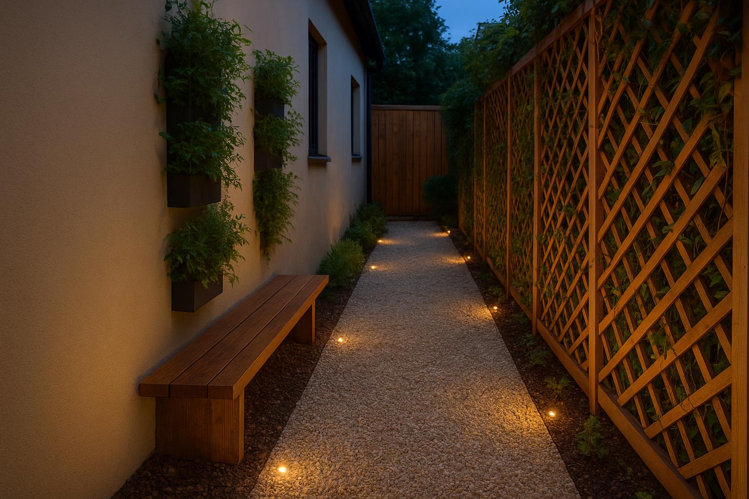 Arredare il passaggio laterale del giardino: idee per trasformare un corridoio esterno in un angolo vivibile