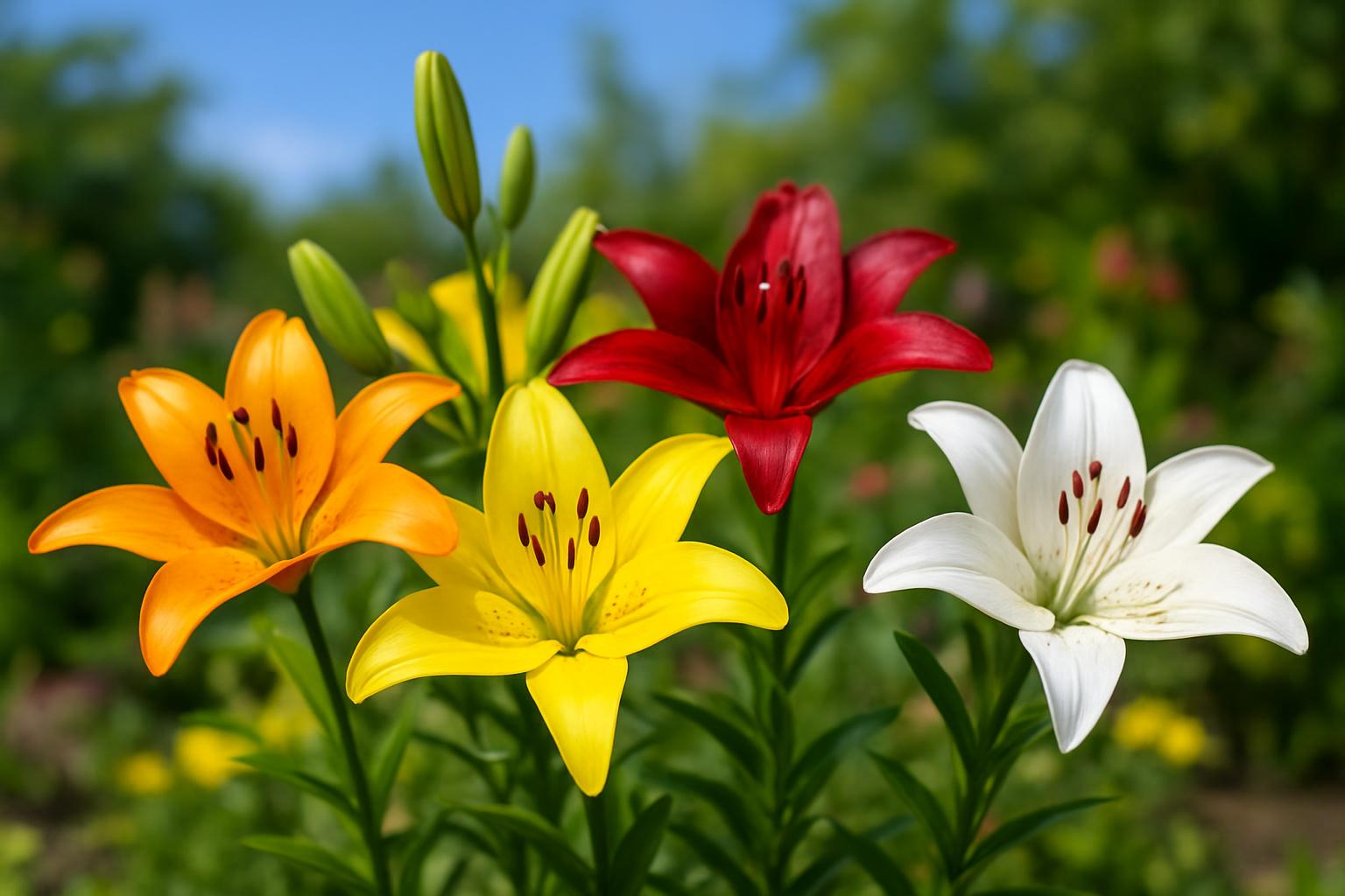 Gigli asiatici in giardino: come piantarli a maggio per una fioritura estiva spettacolare