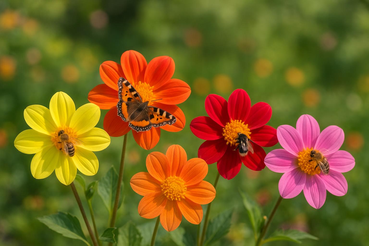 Dalie a fiore semplice per impollinatori: varietà e consigli di coltivazione in giardino