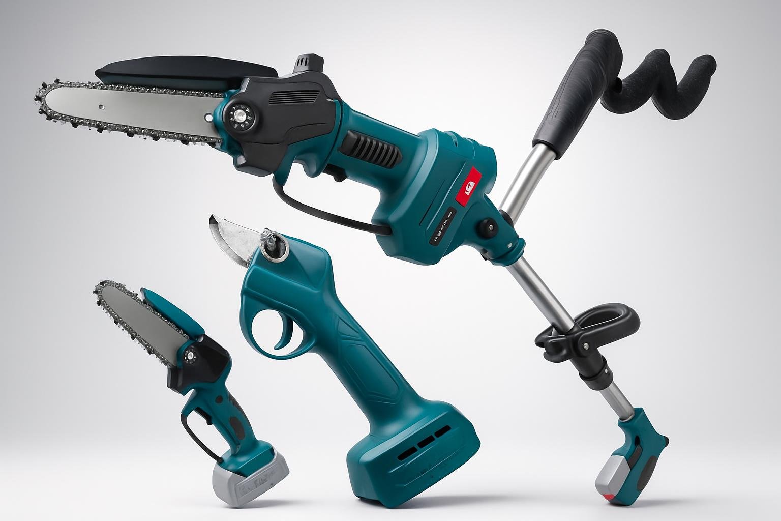 Kit 4-in-1 motosega e forbici da potatura compatibile Makita, occasione Amazon per la cura del verde