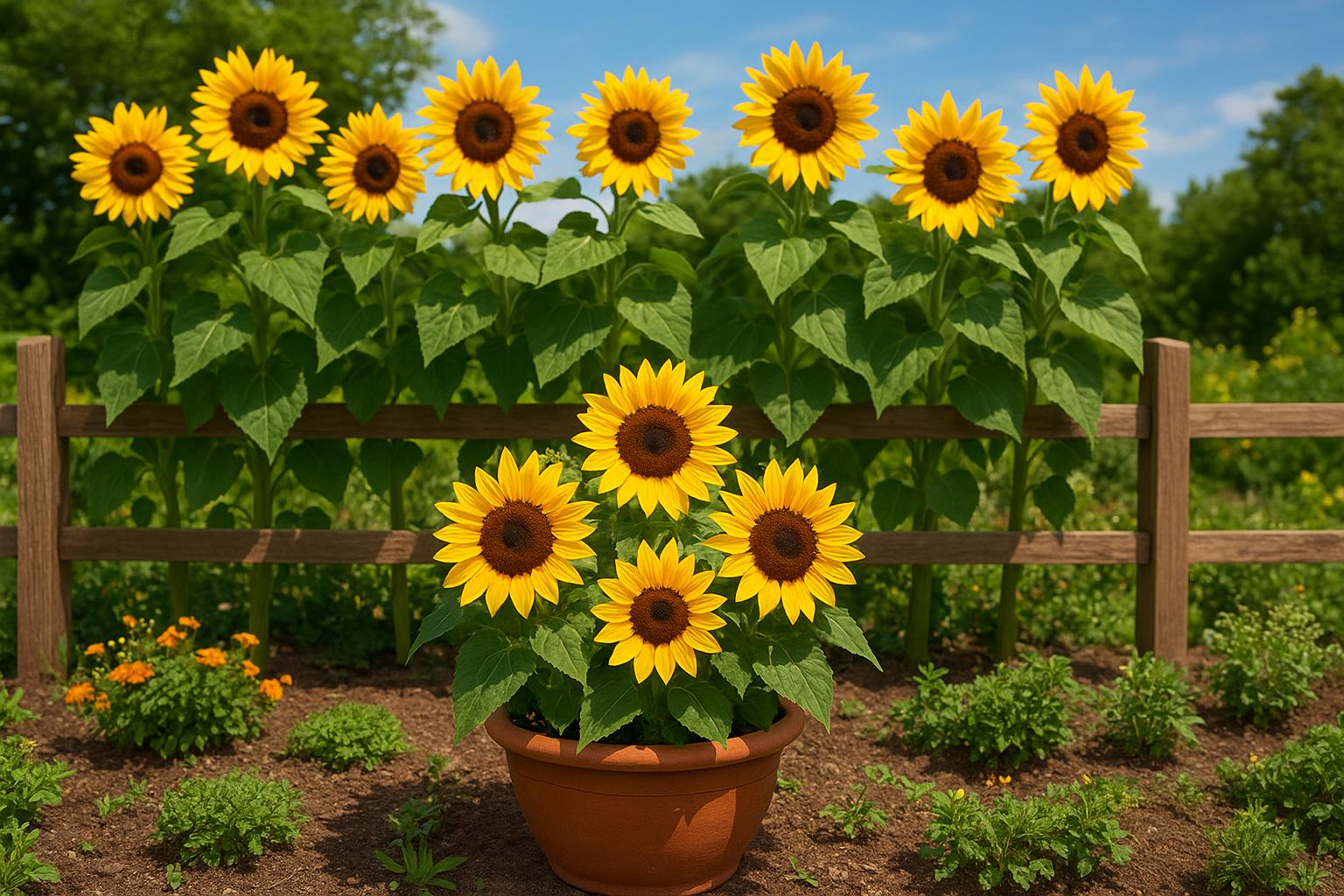 Girasoli ornamentali da giardino: varietà nane e giganti da seminare a maggio