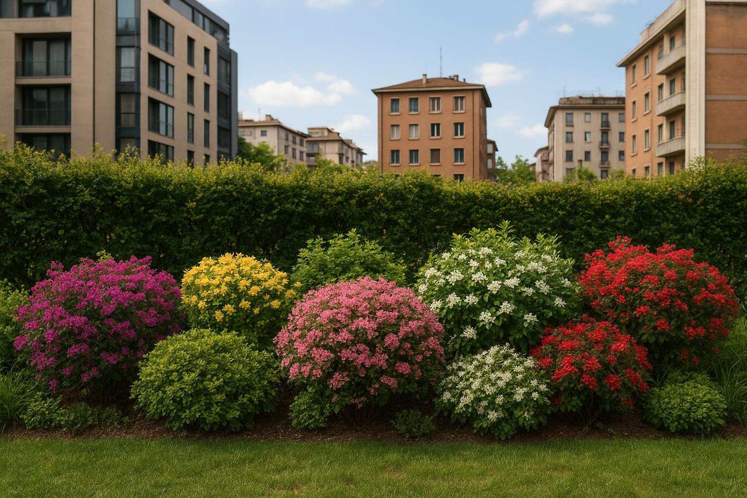 Arbusti da fiore per siepi informali nei piccoli giardini di città