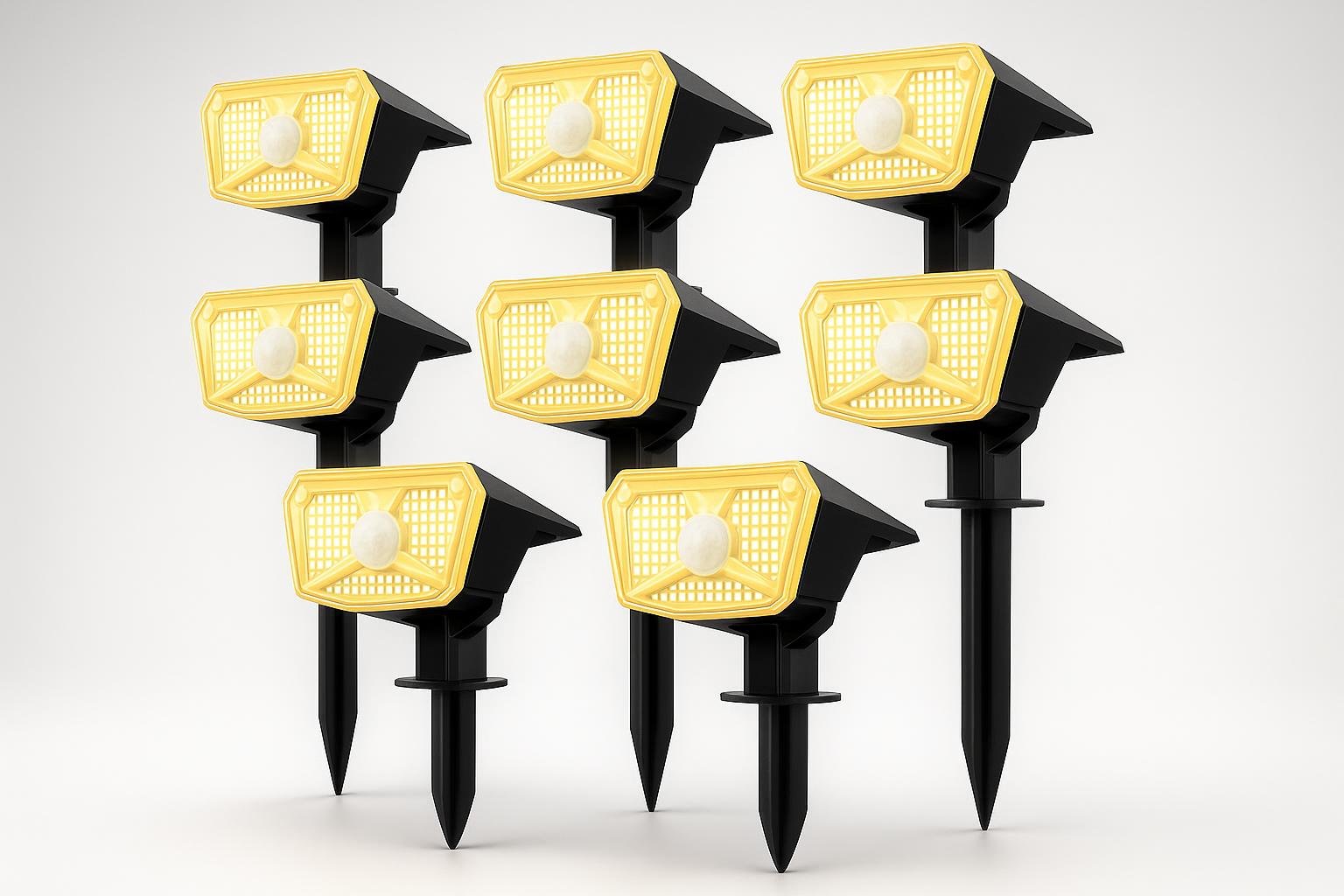 Faretti solari SUNNMO per illuminare il giardino: kit da 8 pezzi a un prezzo da non perdere