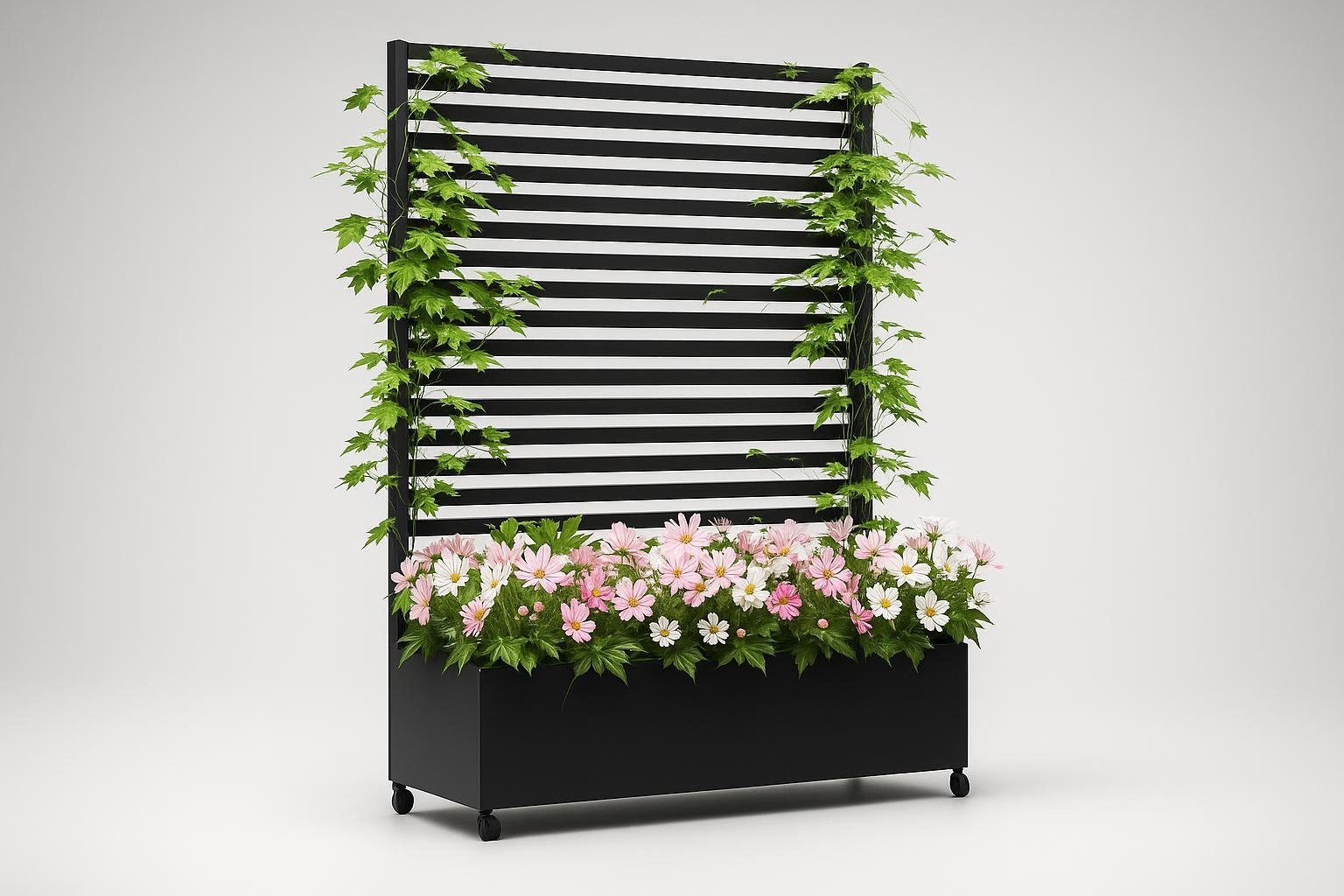 Fioriera con traliccio BIXUYOU, privacy green su balcone e terrazzo con piante rampicanti