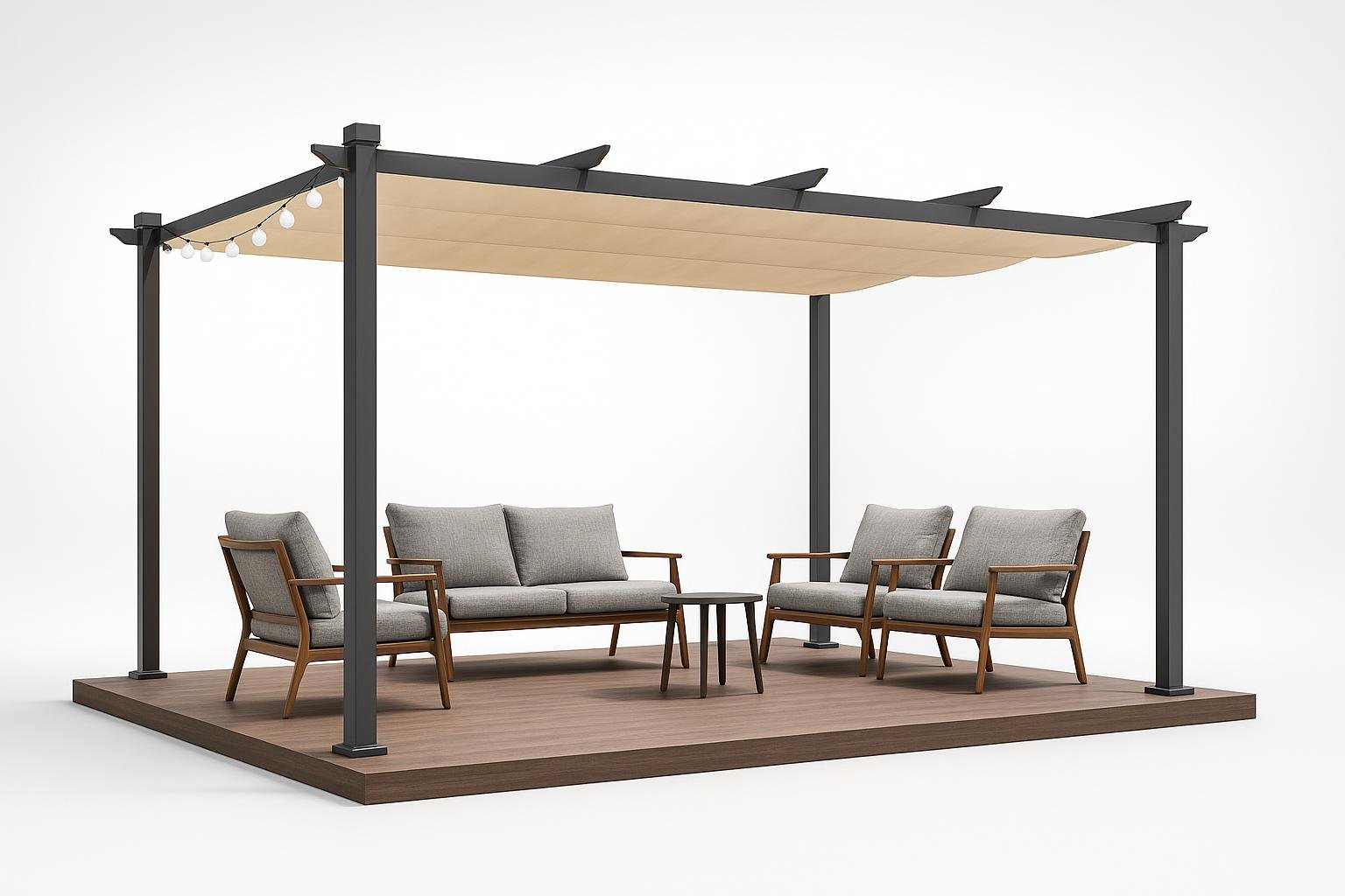 Pergola PURPLE LEAF in alluminio, grande occasione su Amazon per creare un’ombra elegante in giardino