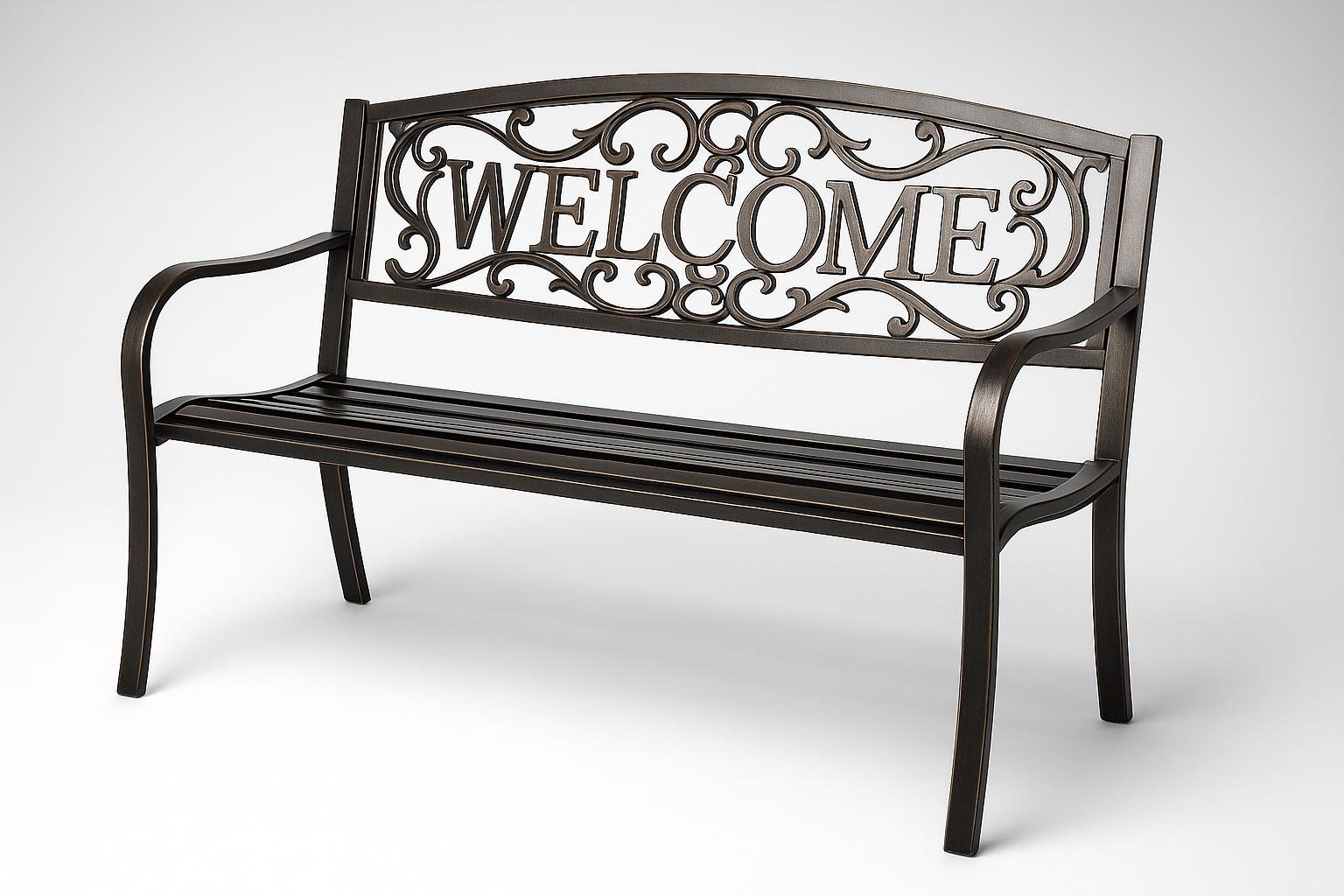 Panchina da giardino RELAX4LIFE in metallo, design vintage a un prezzo da non perdere su Amazon