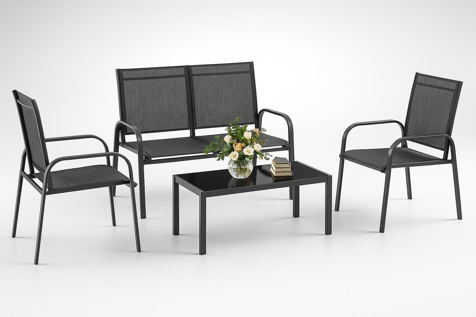 Set salotto da giardino Outsunny su Amazon: divanetto, sedie e tavolino per un relax totale all’aperto