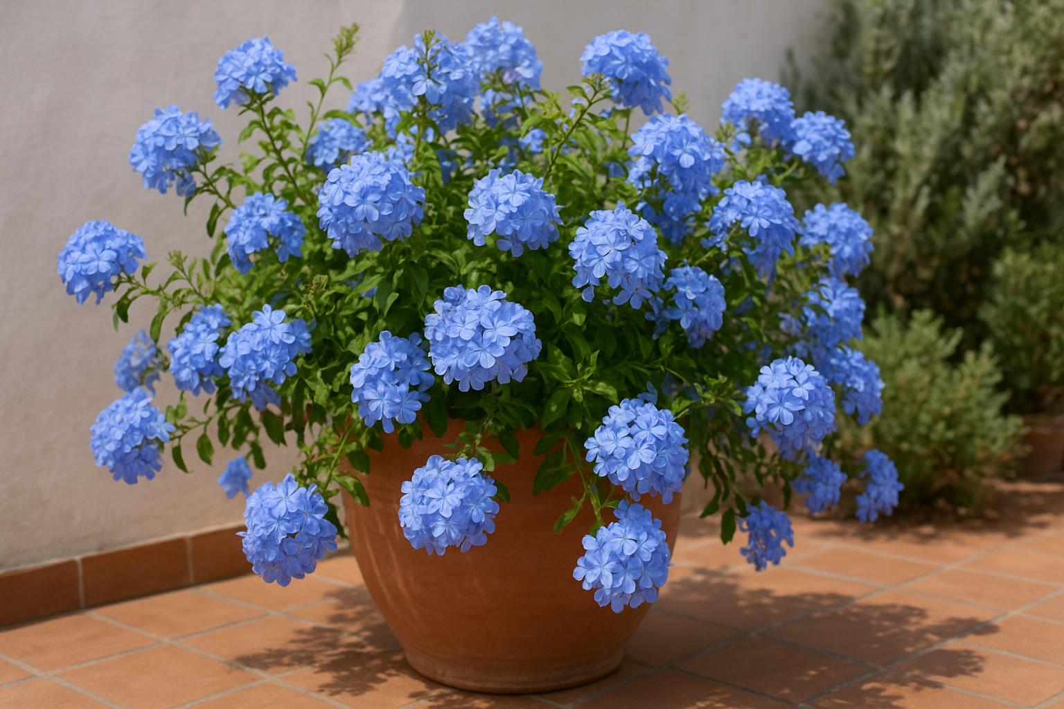 Plumbago in vaso e in giardino: come coltivare la plumbago azzurra per fioriture da giugno a ottobre