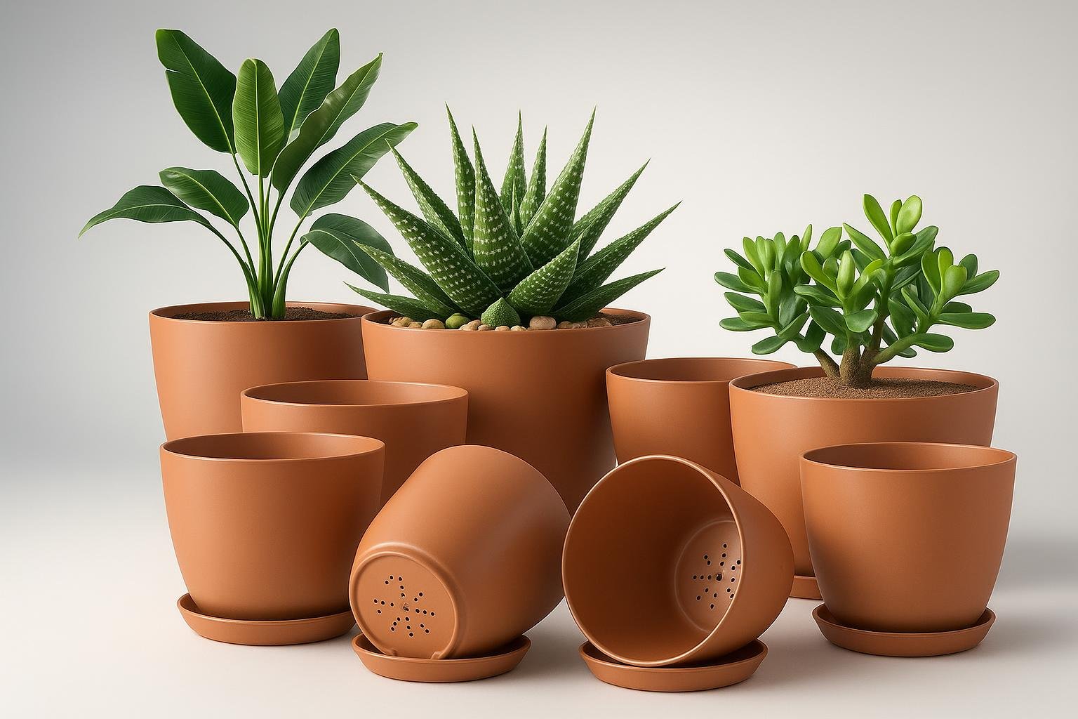 Set di vasi in terracotta per terrazzo: come scegliere dimensioni e forme giuste per la primavera