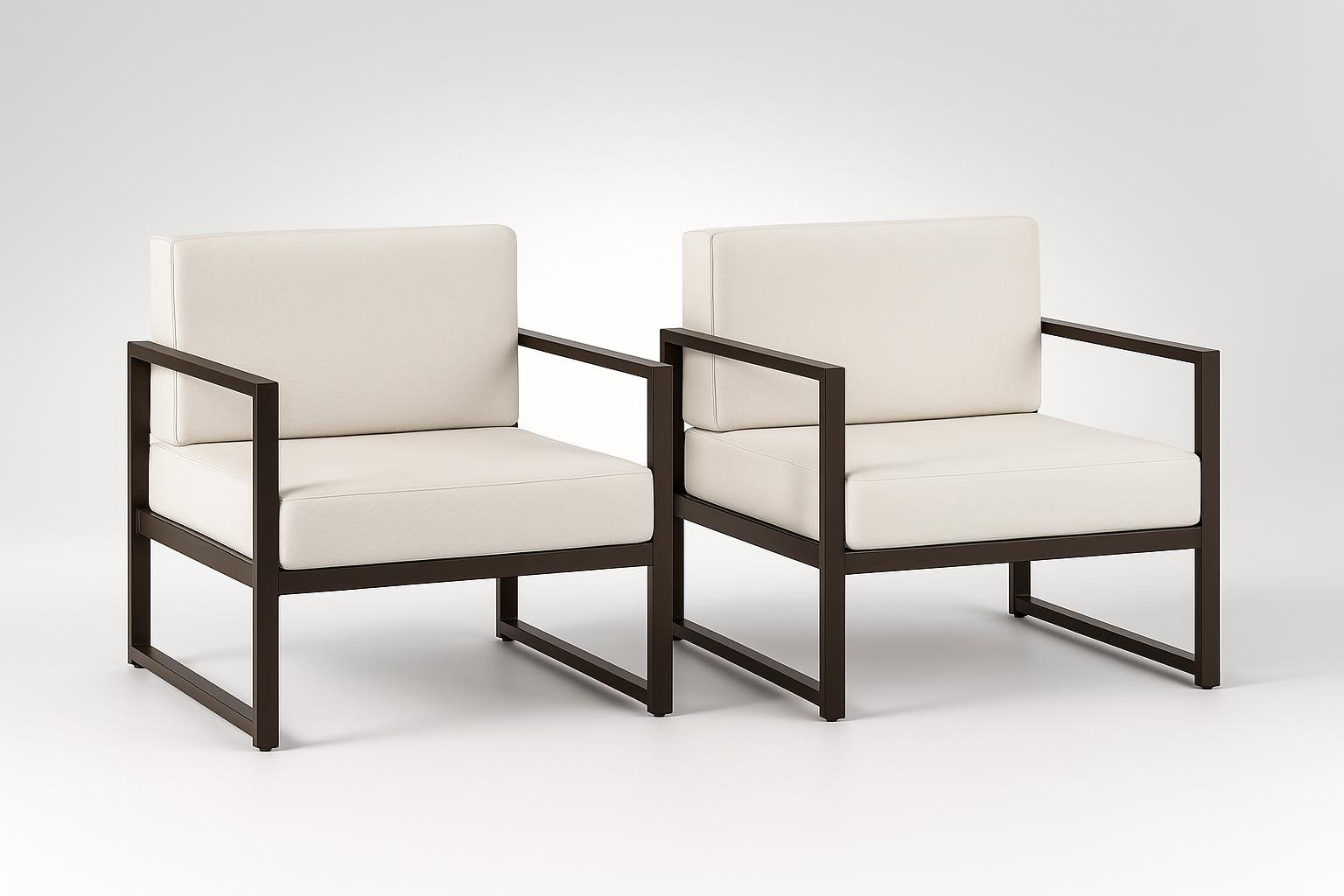 Set di poltrone da giardino tectake Comosa: comfort extra per il salotto outdoor