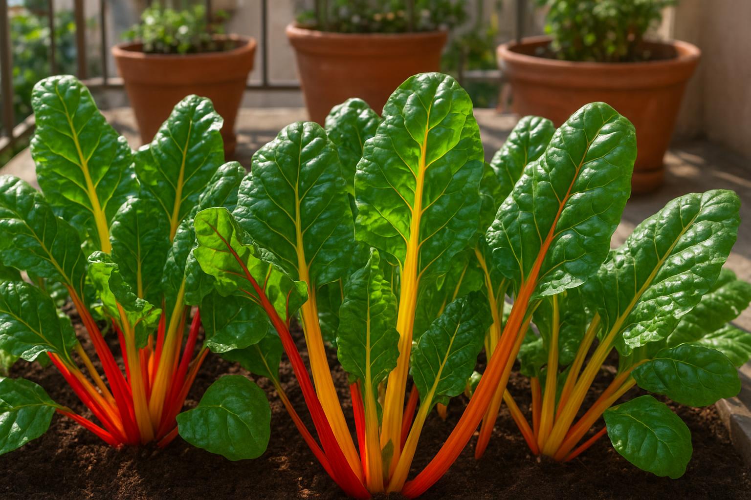 Bietola da costa colorata nell’orto e in vaso: come coltivarla a fine primavera per raccolti continui
