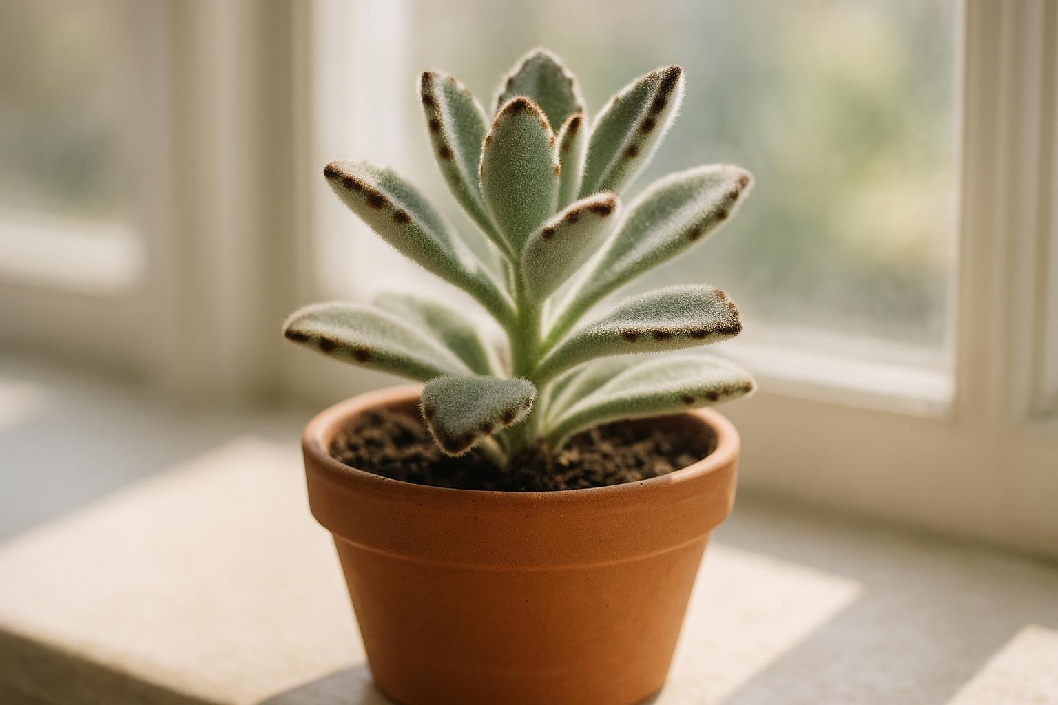 Kalanchoe tomentosa (orecchie di gatto): la pianta grassa vellutata perfetta per davanzali soleggiati