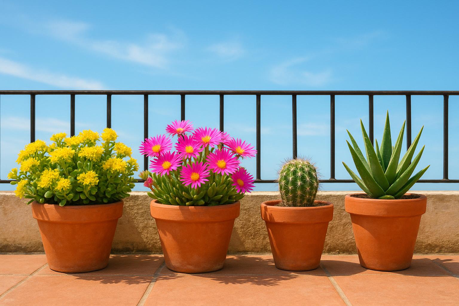Piante grasse per l’estate in terrazzo: specie resistenti a caldo, vento e poca acqua