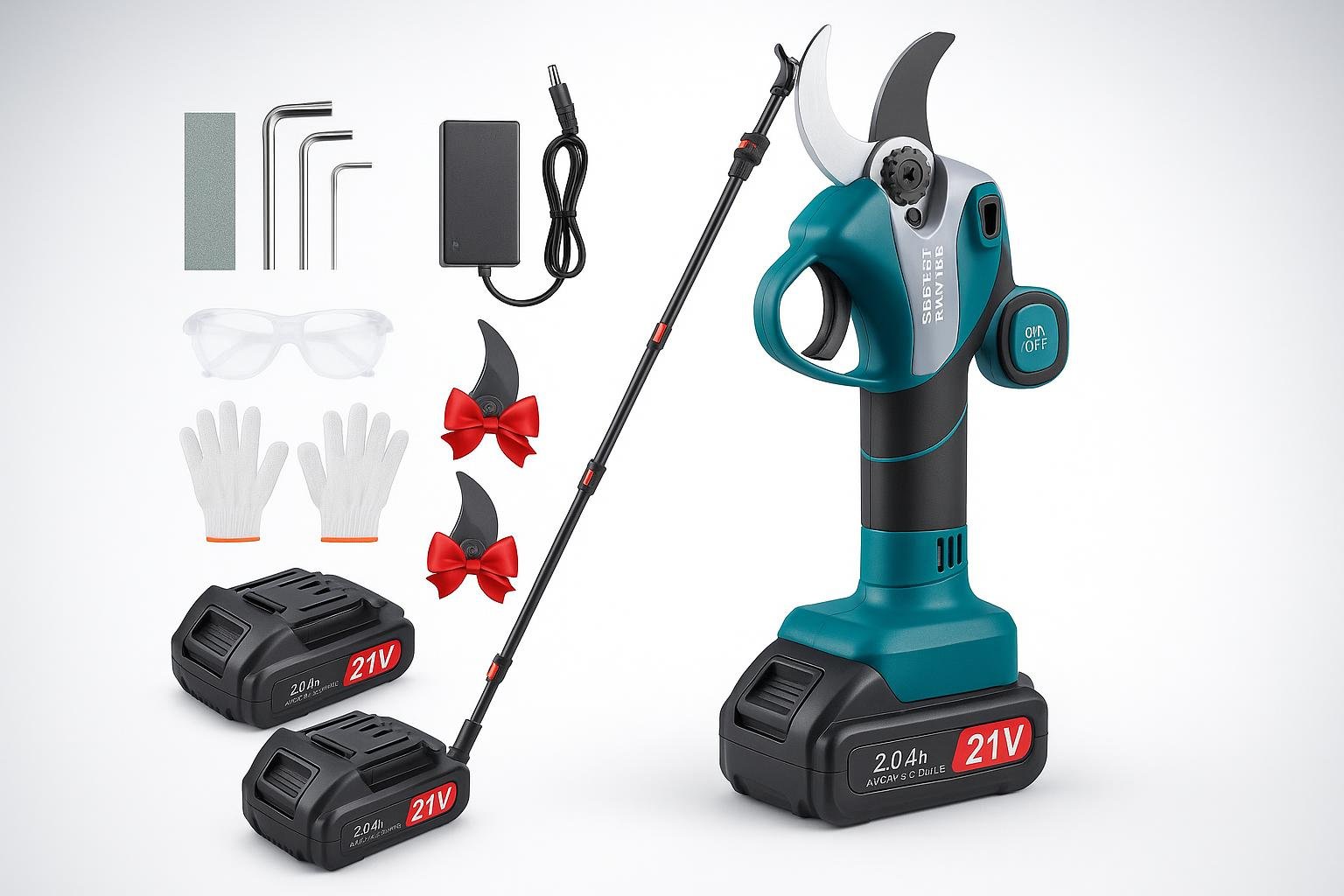 Forbici da potatura elettriche 50 mm con batterie 21V: l’aiuto per il giardinaggio ora in offerta