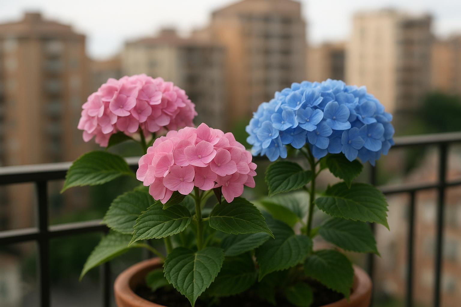 Ortensie in vaso a fine maggio: come scegliere le varietà rifiorenti per balconi e terrazzi