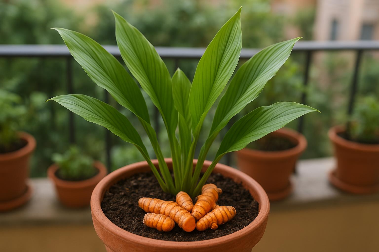 Curcuma in vaso sul balcone: come coltivare la spezia tropicale partendo dai rizomi in primavera