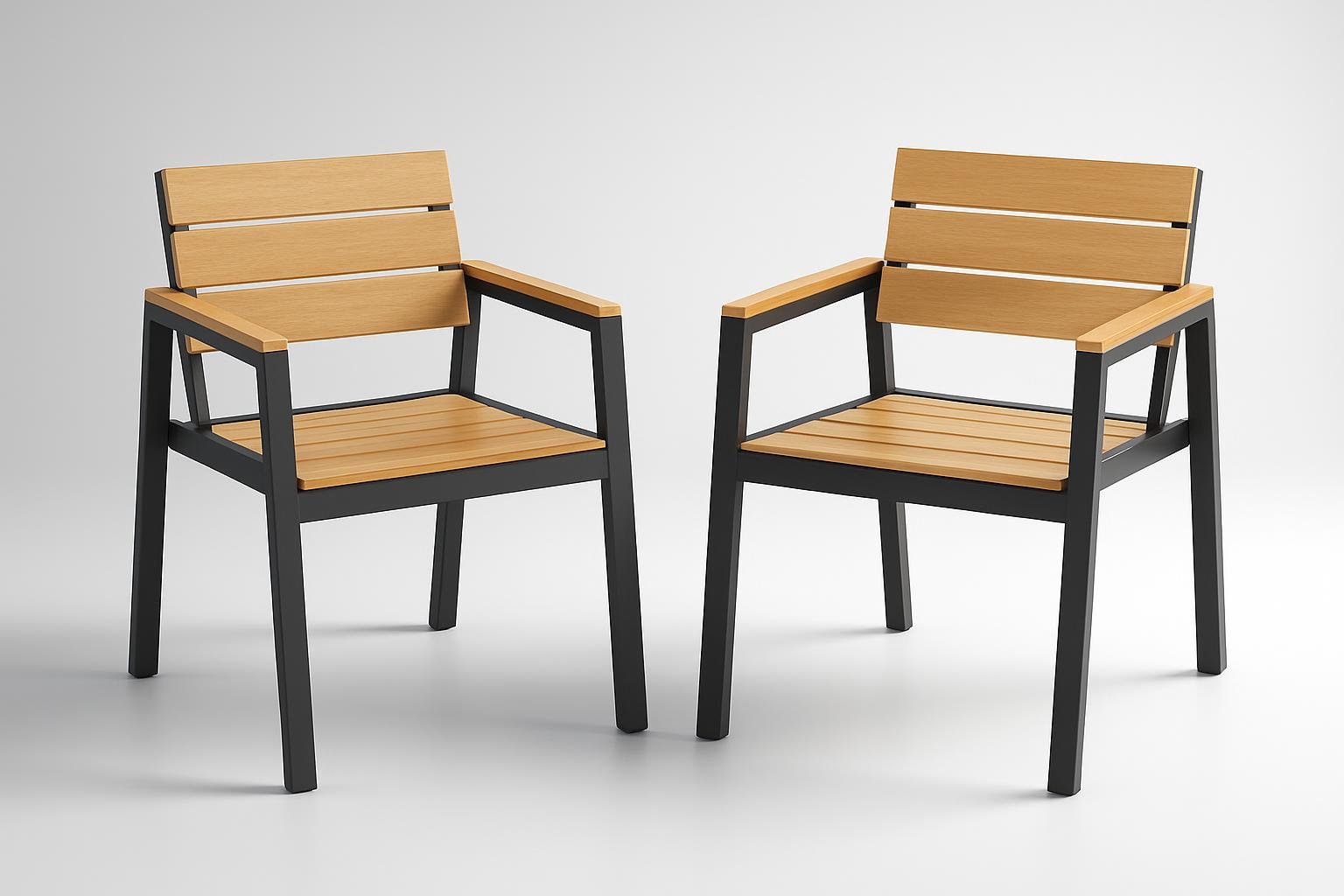 Sedie da giardino Devoko in alluminio, design effetto legno a un prezzo interessante su Amazon