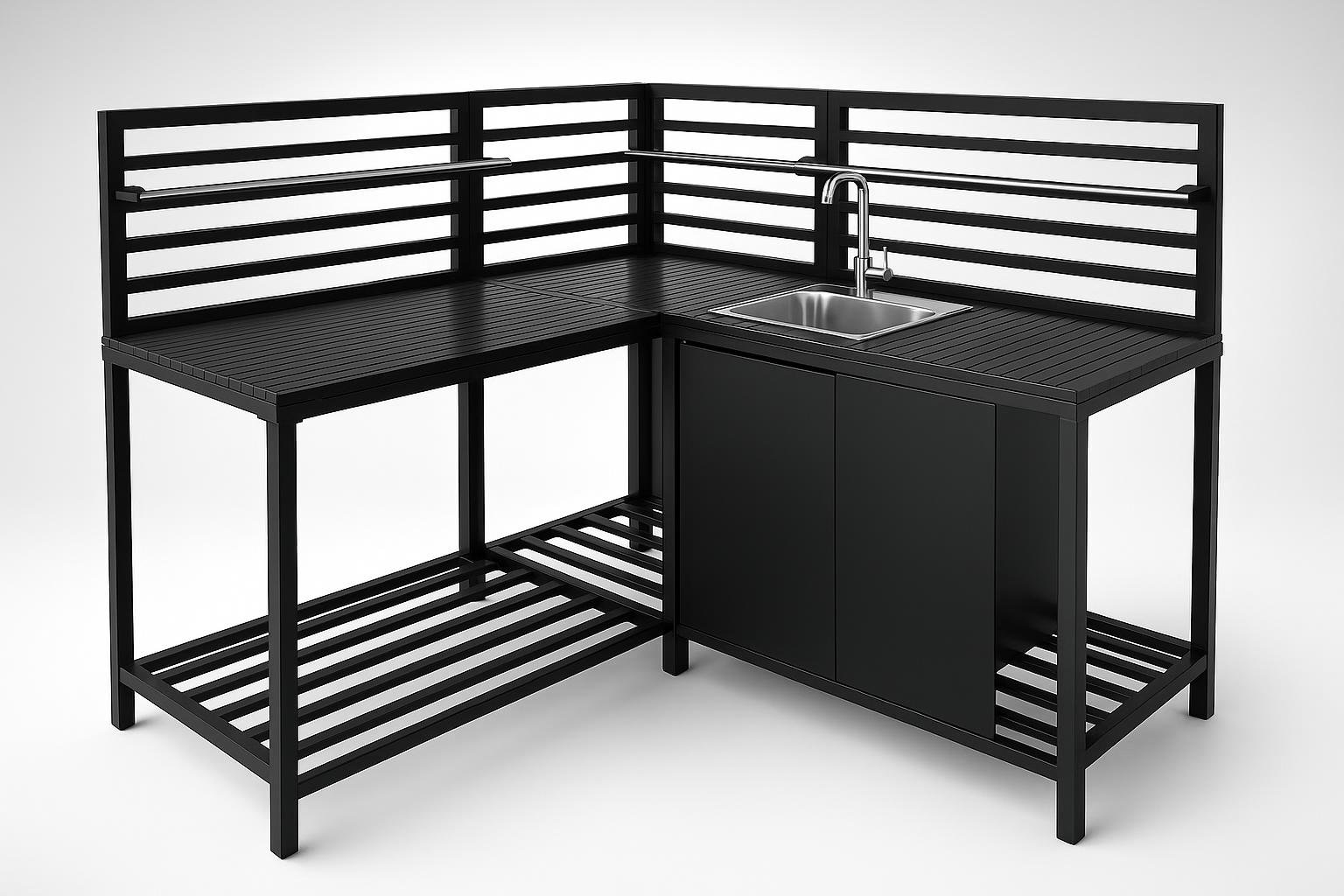 Cucina da esterno modulare low cost: idee per allestirla accanto all’orto