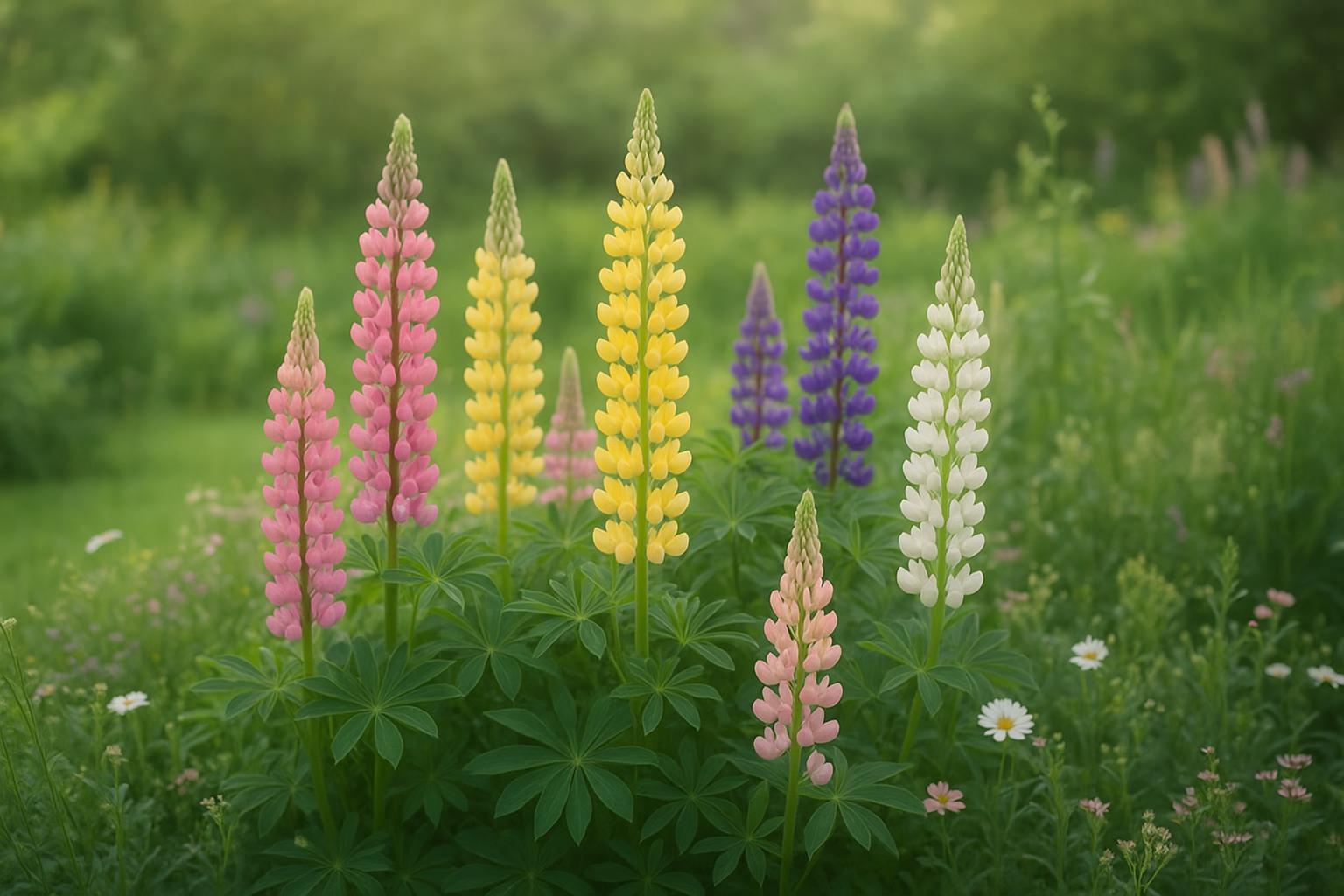 Lupini ornamentali in giardino: come coltivarli per avere spighe di fiori coloratissime