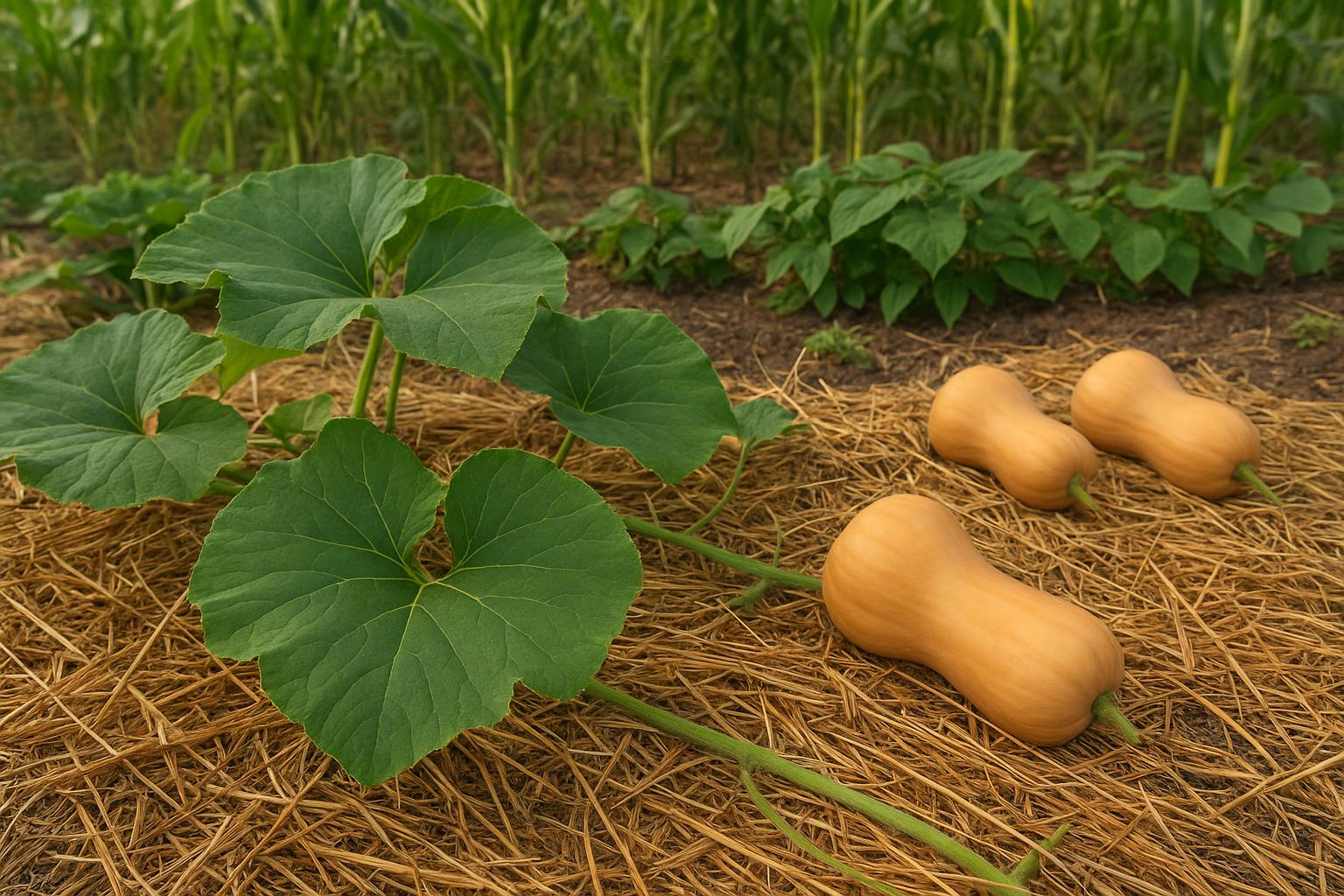 Zucca butternut nell’orto di fine primavera: come impostare coltivazione, sostegni e consociazioni