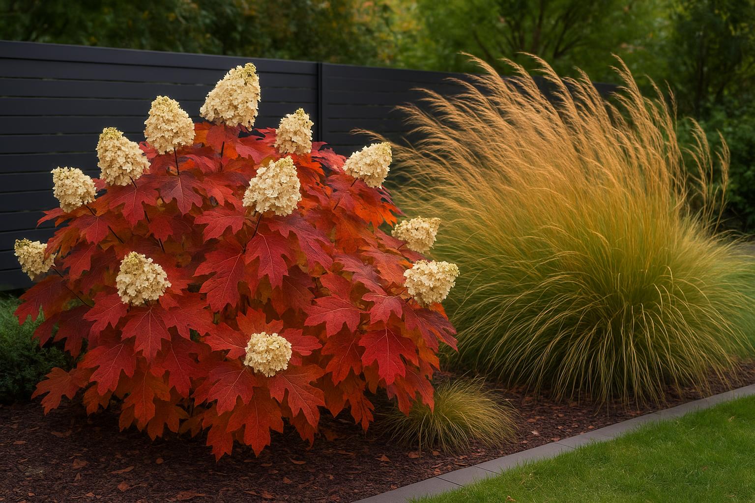 Idrangea quercifolia in giardino: l’arbusto da esterno con foglie d’autunno spettacolari