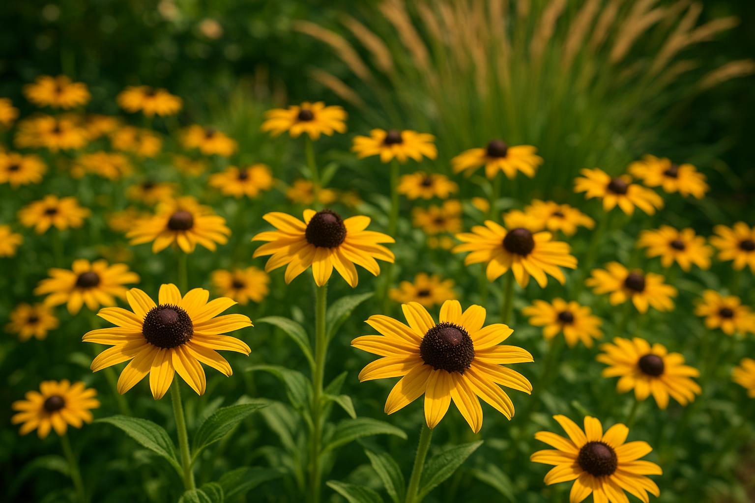 Rudbeckia hirta, il fiore a margherita per aiuole estive instancabili