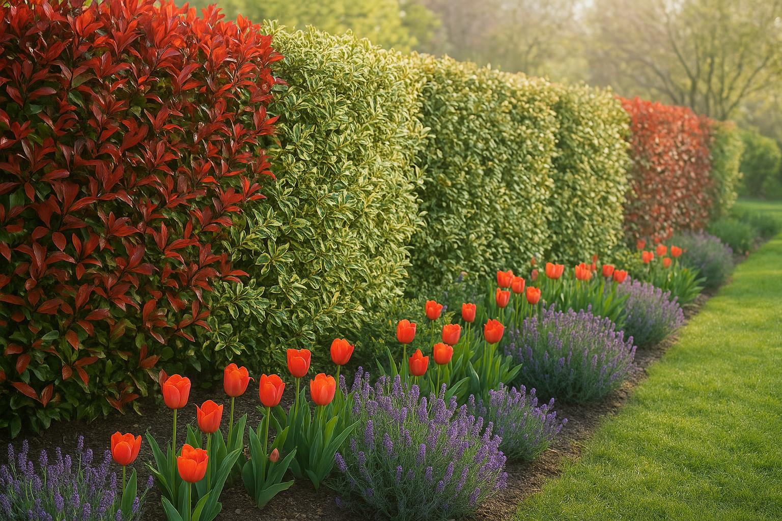 Siepi sempreverdi a foglia colorata per la primavera: fotinia, pittosporo variegato e altre specie da conoscere