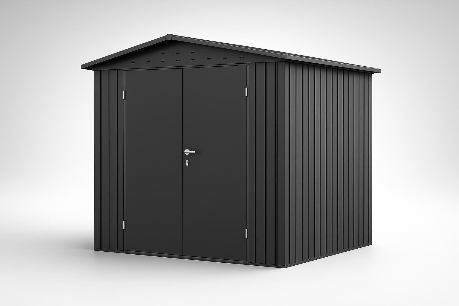 Casetta da giardino in metallo GFP Primeyard in offerta su Amazon: spazio in più per attrezzi e vasi